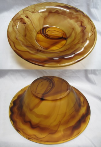 Davidson # 732F Amber Cloud Bowl