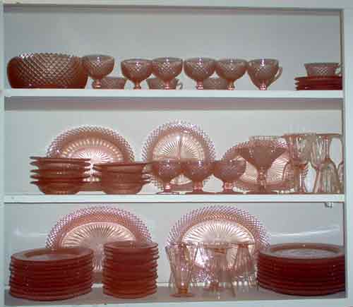 Pink Miss America and Complementary stemware