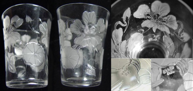 Locke Art Glass Shot Glass Decoration