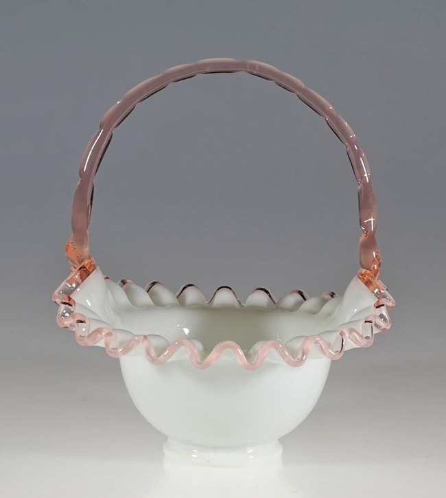 Fenton #1924 Rose Crest Basket