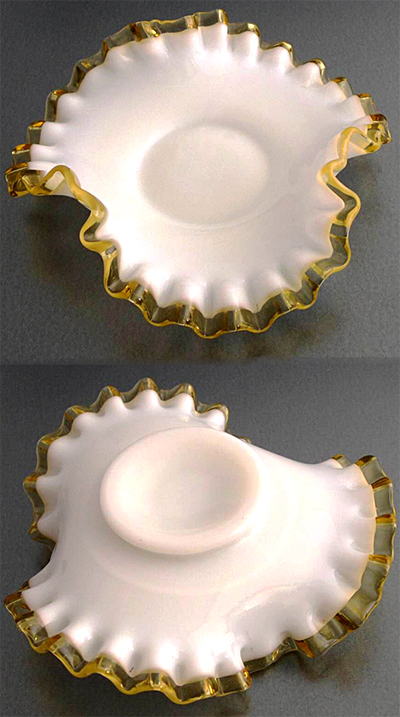 Fenton Gold Crest Tri-Crimp Bonbon