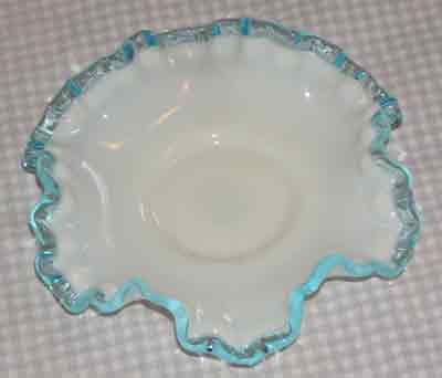 Fenton Aqua Crest Bowl