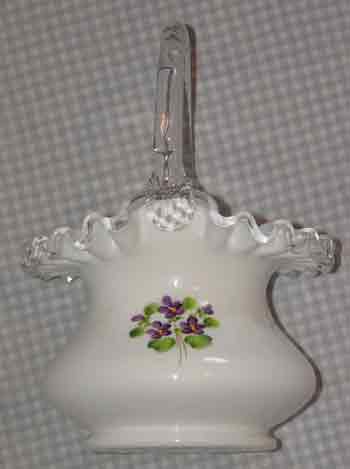 Fenton Silver Crest Basket