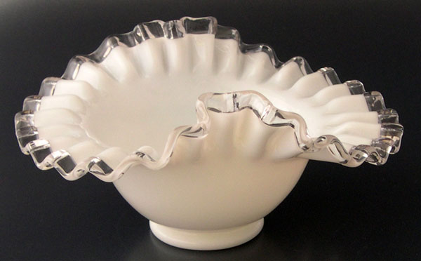 Fenton # 203 Silver Crest Bowl