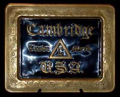 Cambridge Sign with Willow Border