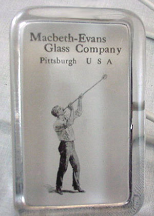 Macbeth-Evans Paperweight