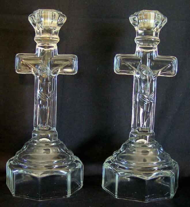 Unknown Crucifix Candlestick