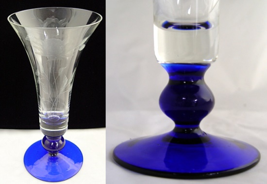 Unknown Bi-Color Vase w/ Cutting