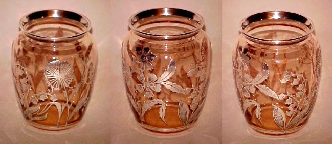 Unknown Favor Vase w/ Unknown Silver Overlay