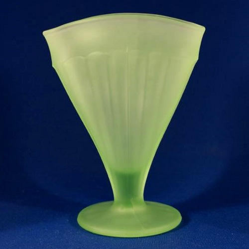 Unknown Satin Fan Vase