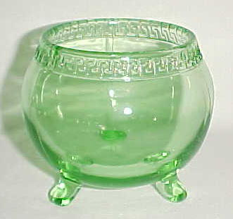 Unknown Rose Bowl w/ Greek Key Design