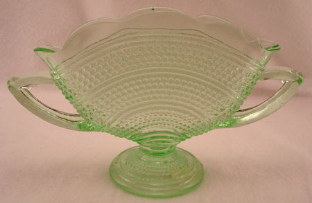 Unknown Hobnail Fan Vase
