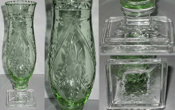 Unknown Bi-Color Vase with Cutting