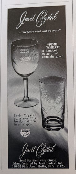 Javit Crystal Fine Wheat Cut Advertisement