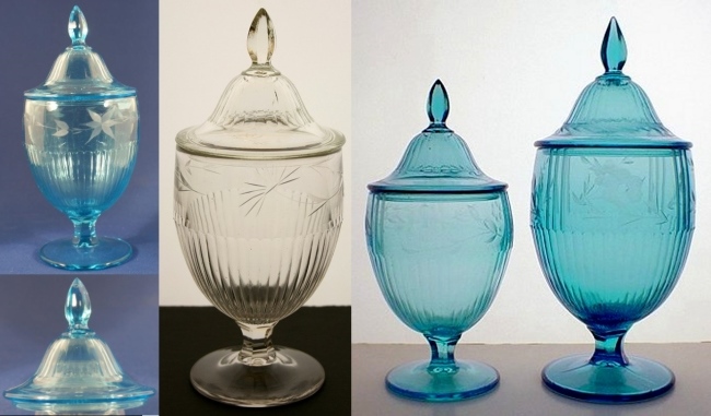 Unknown Ribbed Candy Jar
