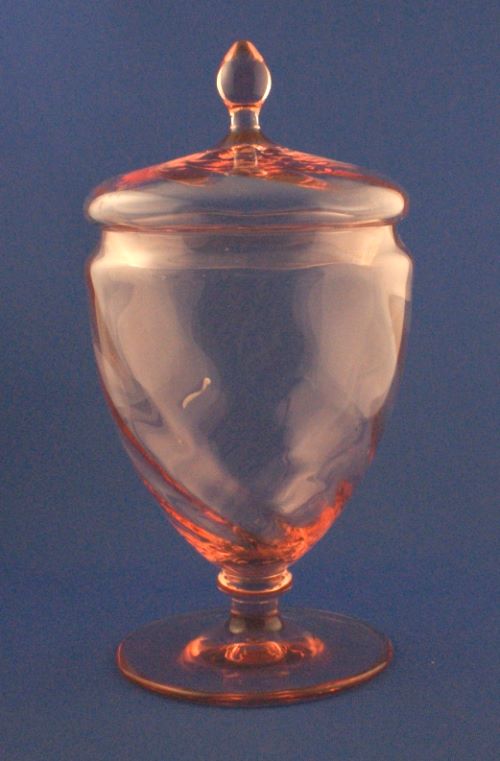 Unknown Candy Jar w/ Spiral Optic
