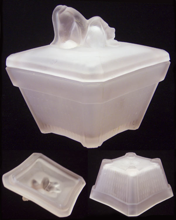 Unknown Basset Hound Powder Jar