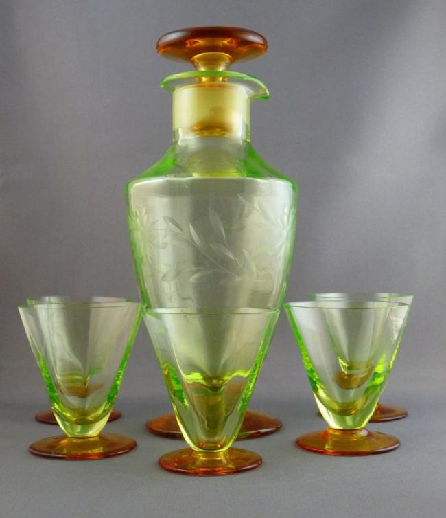 Unknown Bi-Color Cocktail Set