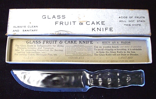 Unknown Glass Knife w/ Box