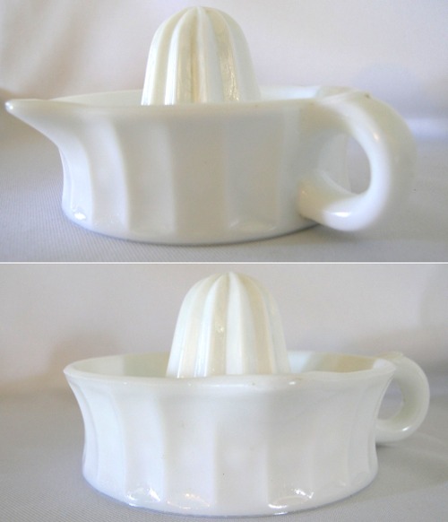 Unknown Milk Glass Reamer