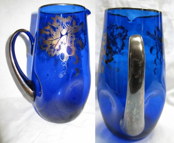 Unknown Pinch Jug w/ Unknown Silver Decoration