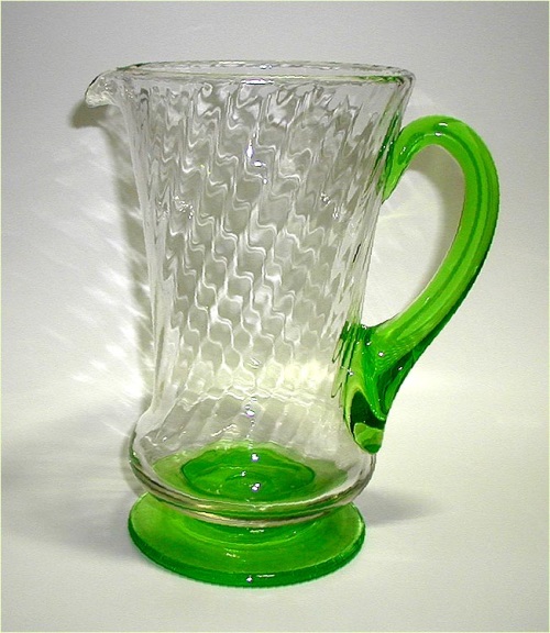 Unknown Footed Spiral Pitcher