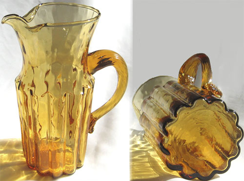 Unknown Golden Amber Pitcher