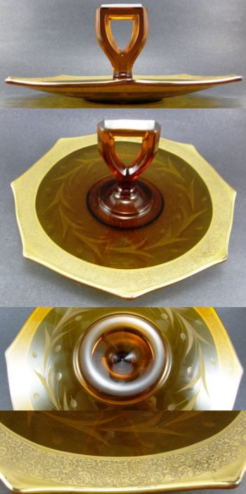 Unknown Center Handle Server w/ Unknown Gold Decoration