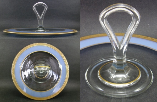 Unknown Center Handle Server w/ Blue & Gold Decoration