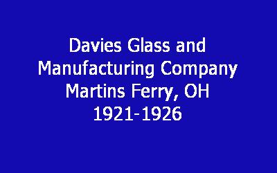 Davies Glass and Manufacturing Company History