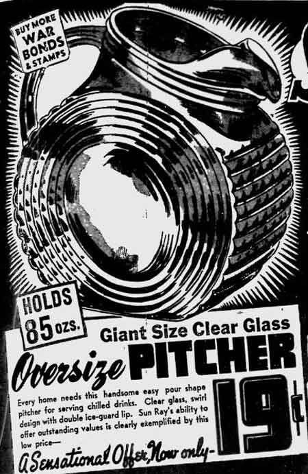 Federal Tilt Pitcher Advertisement
