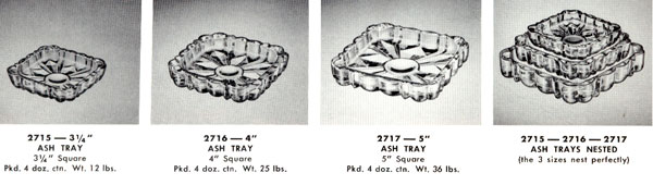 Federal Ashtray Set 1959 Catalog Page