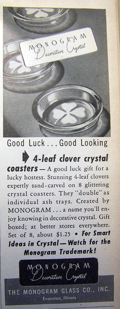 Monogram Clover Glass Ad