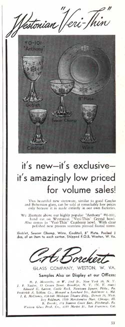 C. A. Borchert Glass Co. Ad