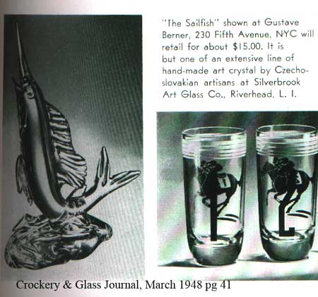 Silverbrook Art Glass Co. Sailfish