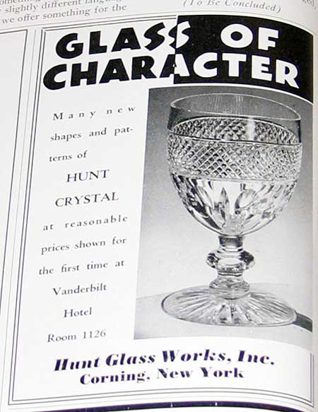 Hunt Glass Ad