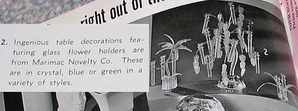 Marimac Novelty Co. Glass Ad