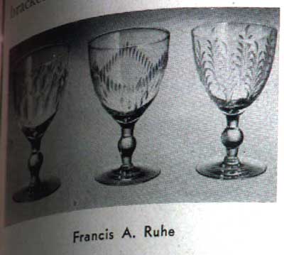 Francis A. Ruhe Stemware Article