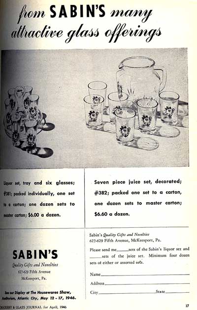 Sabin's Ad