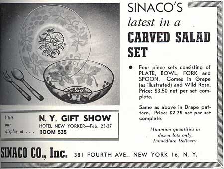Sinaco Co., Inc. Carved Salad Set