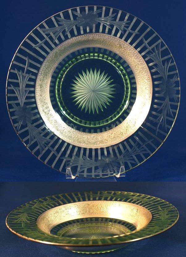 Unknown Green Bowl w/ Unknown Decoration