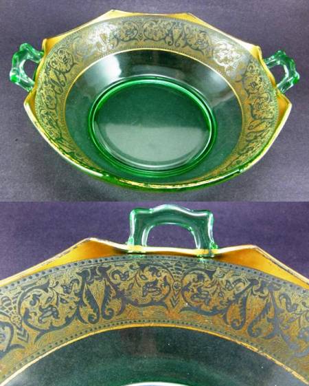 Unknown Bowl w/ Lotus # 889 Etch