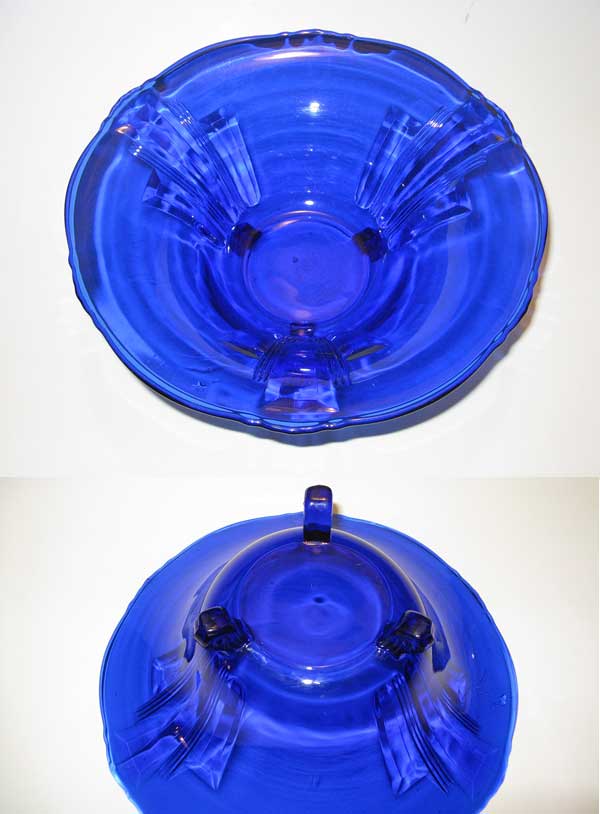 Unknown Footed Cobalt Bowl
