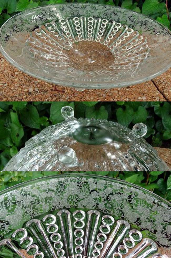 Unknown Console Bowl w/ Paden City Etch