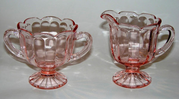 Unknown Footed Creamer & Sugar