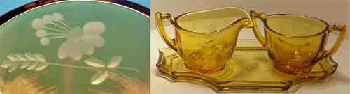 Unknown Cream and Sugar with Tray