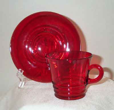 Unknown Ringed Cup & Saucer