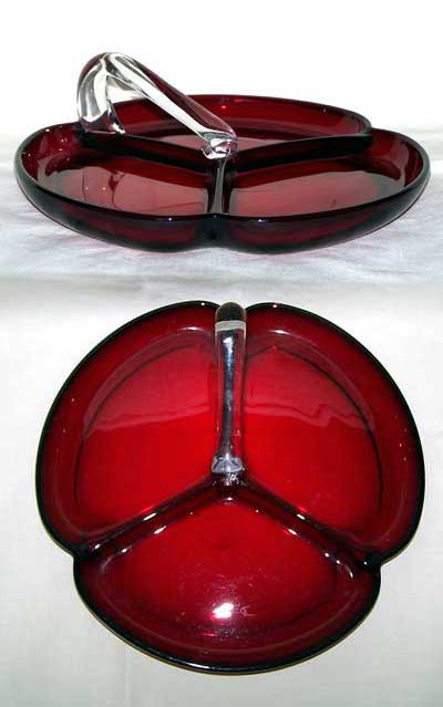 Unknown Three Part Relish Dish