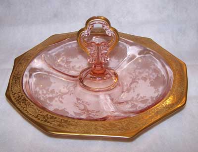 Cambridge # 861 Decagon Center Handled Relish