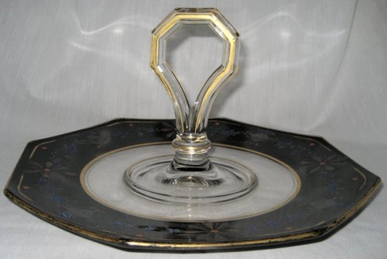 Duncan & Miller #  38 Octagon Center Handled Server